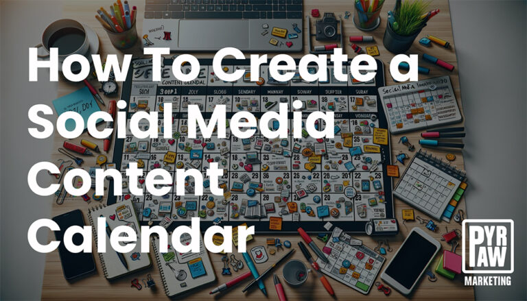 how to create a social media content calendar graphic