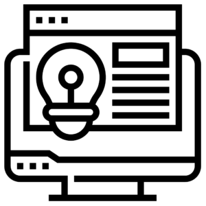 icon representing content creation