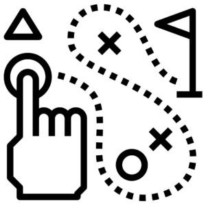 icon representing platform specific tactics in social media marketing