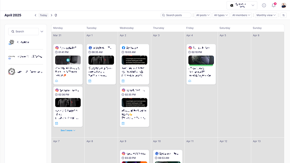 Social media automation tools dashboard screenshot Social media automation tools dashboard screenshot